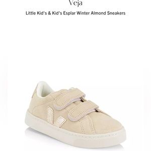 VEJA TODDLER SNEAKERS ALMOND COLOR